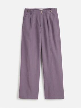 NWT Madewell The Harlow Wide-Leg Pant - Smoky Grape